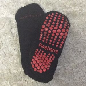 Pure barre sticky socks in red